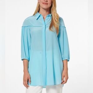 Madeleine Silk Button Down Tunic